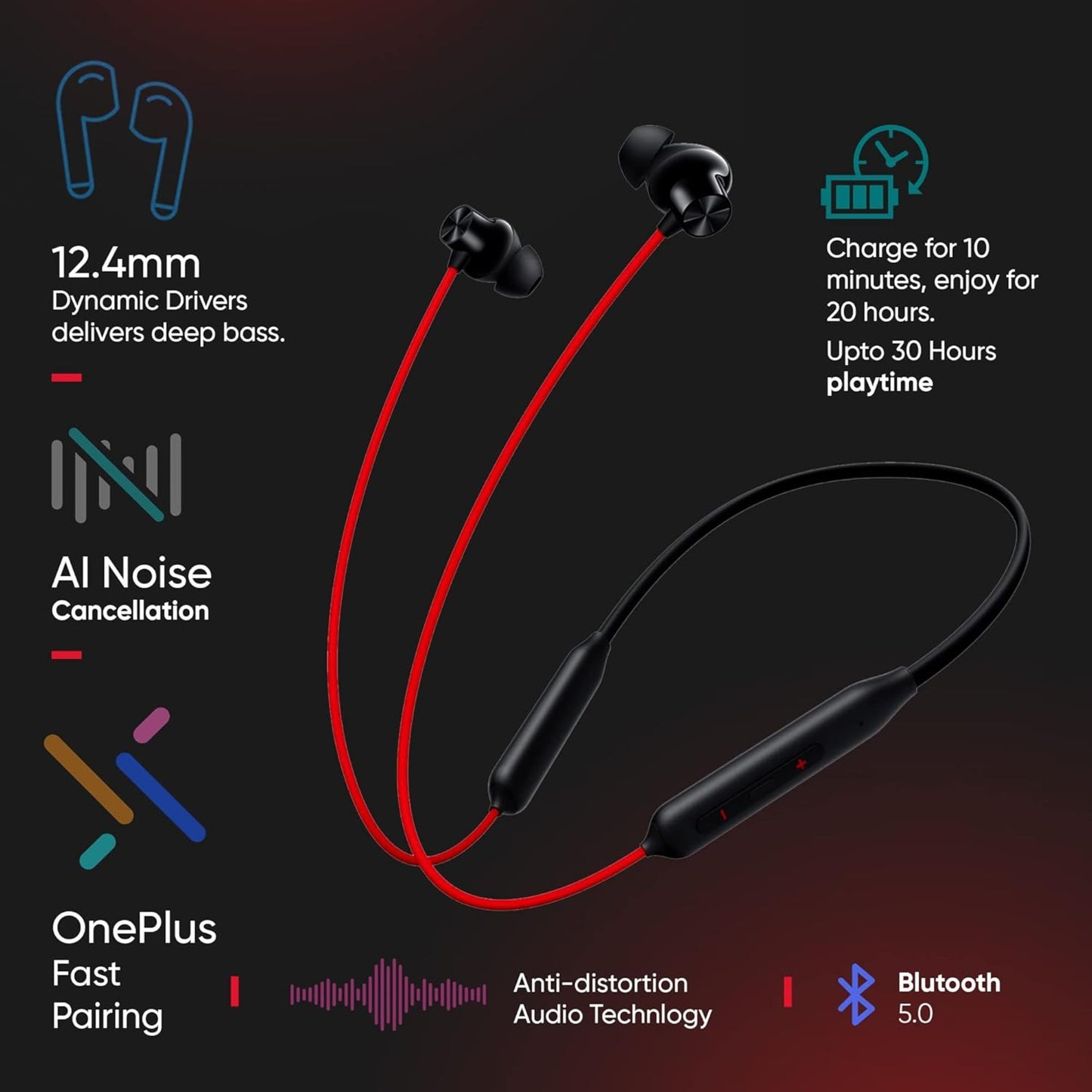 OnePlus Bullets Z2 Bluetooth Wireless