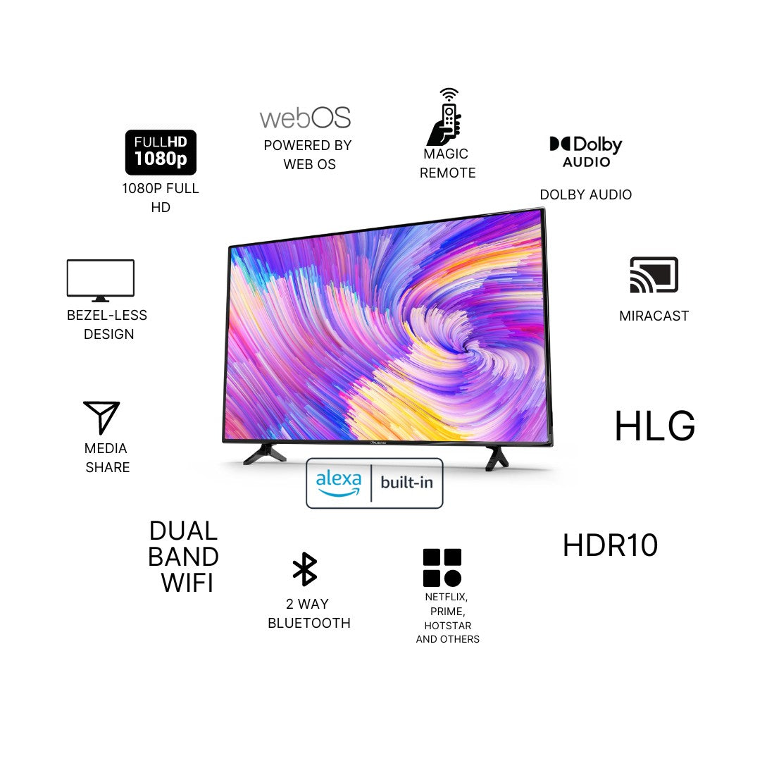 TruSense 32 Inch Smart TV | FULL HD 1080P | WEB OS 22 TV ( TS 3243 ) - OFFPRICE