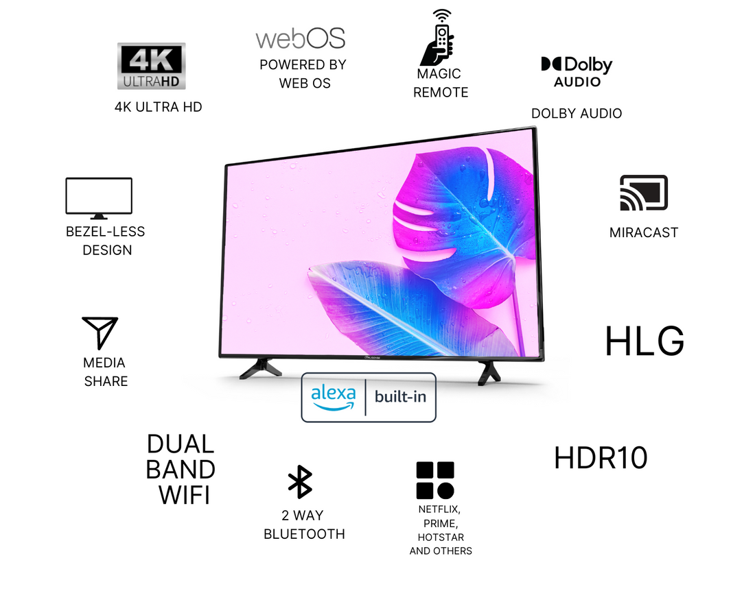 TruSense 43 Inch Smart TV | ULTRA HD 4K | WEB OS 22 (TS 4343) - OFFPRICE