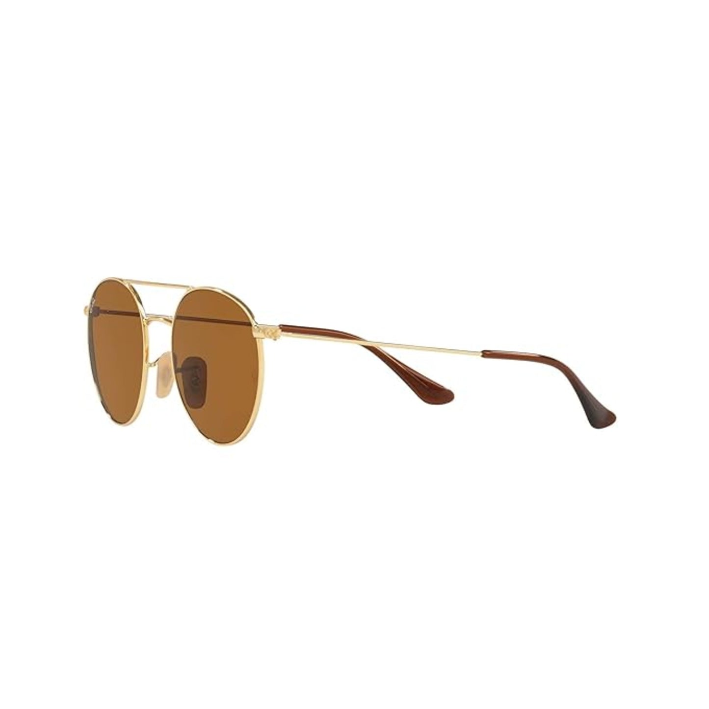 Ray-Ban Unisex UV Protected Brown Lens Round Sunglasses