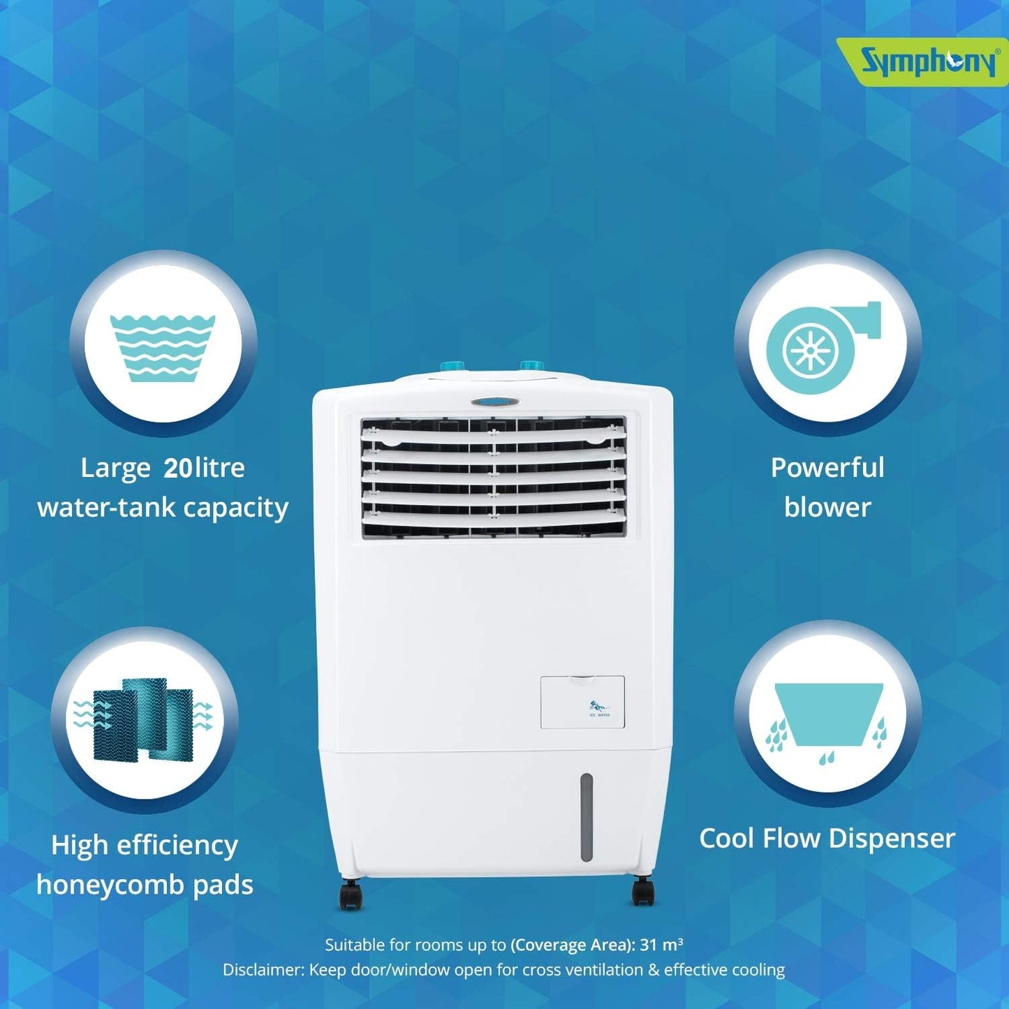 Symphony Mastercool 20 L Personal Air Cooler - OFFPRICE