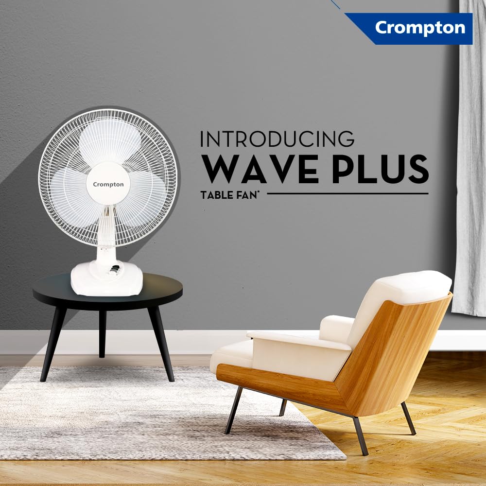 Crompton Wave Plus High Speed Oscillating Table Fan - OFFPRICE