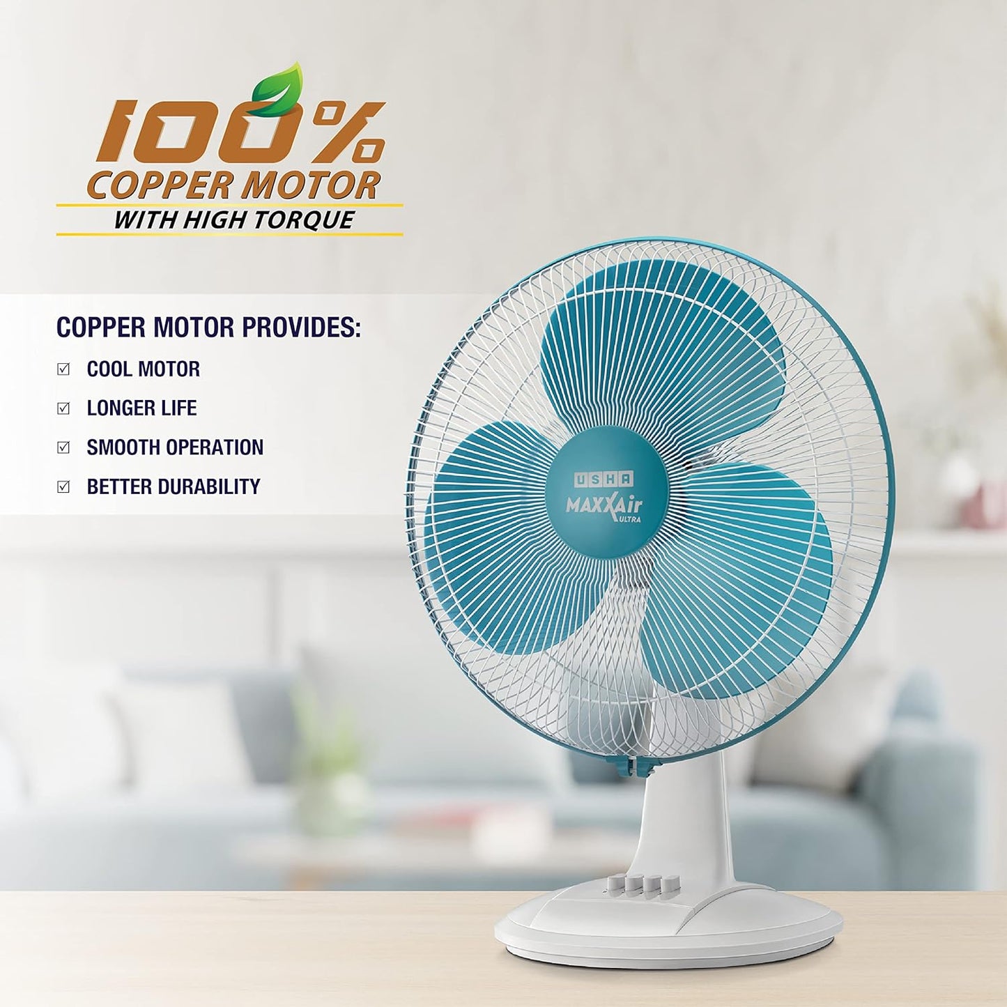 USHA Maxx Air Ultra 400MM Table Fan - OFFPRICE