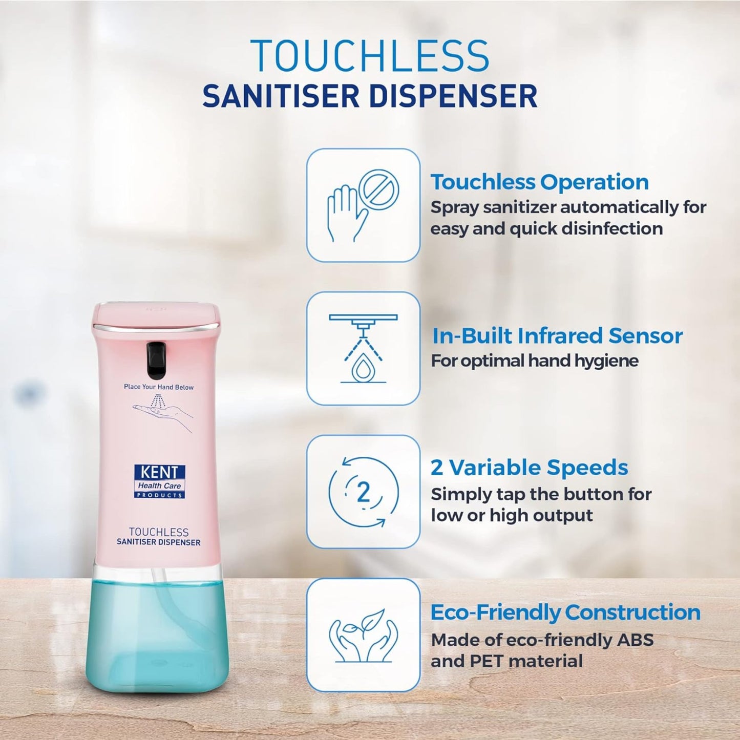 KENT Touchless Sanitiser Dispenser - OFFPRICE