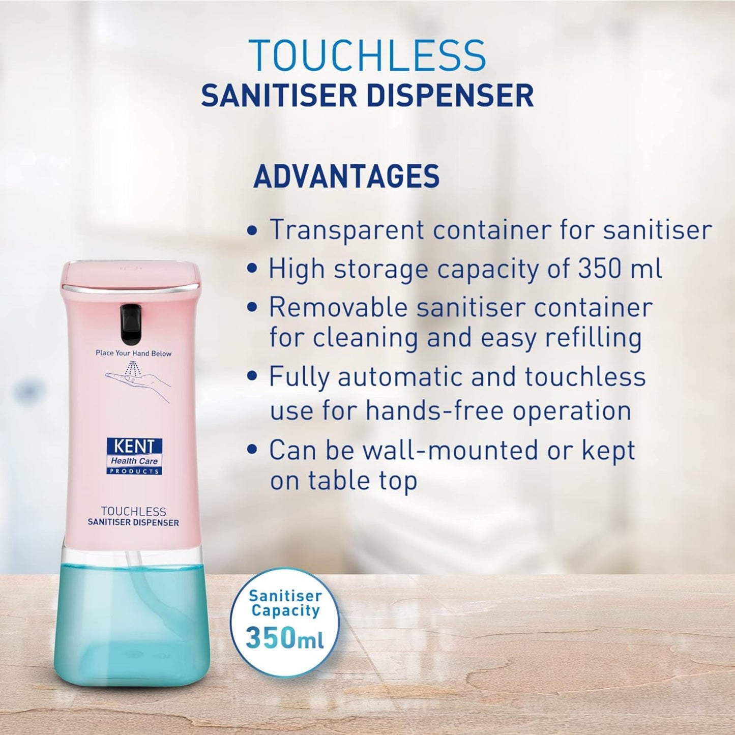 KENT Touchless Sanitiser Dispenser - OFFPRICE