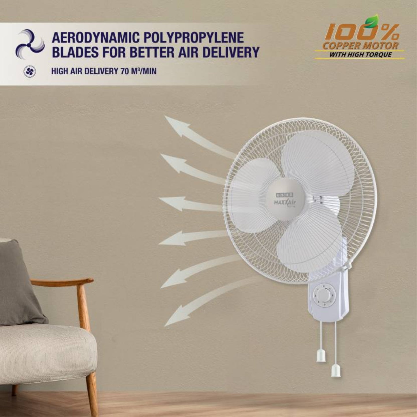 USHA WALL FAN MAXX AIR - OFFPRICE