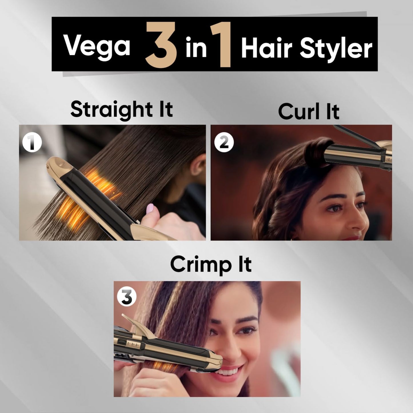 Vega 3 in 1 Hair Styler for Women